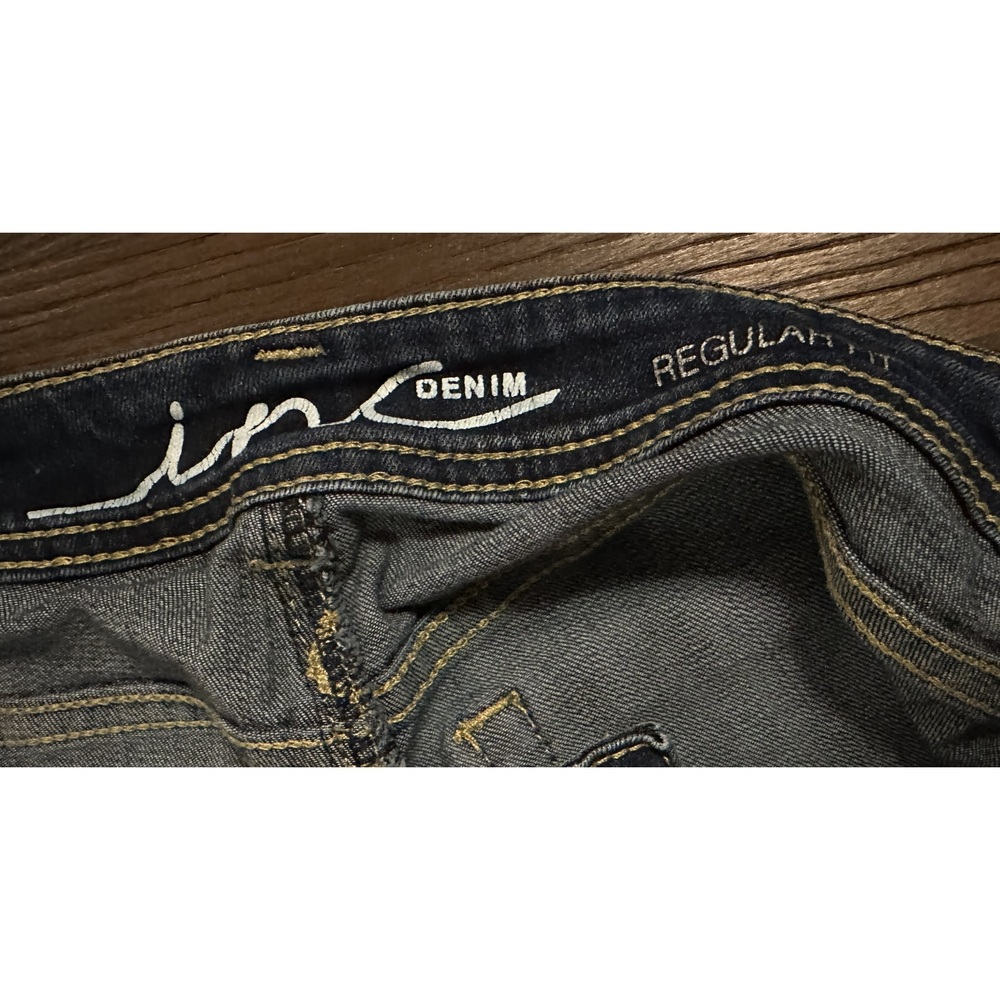 INC International Concepts Denim regular fit 10 jean shorts dark wash NWOT - Picture 6 of 7
